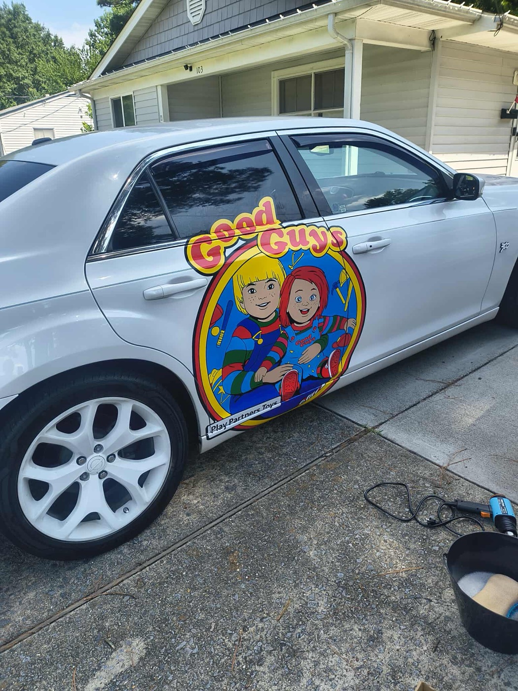 white sedan customer review photo