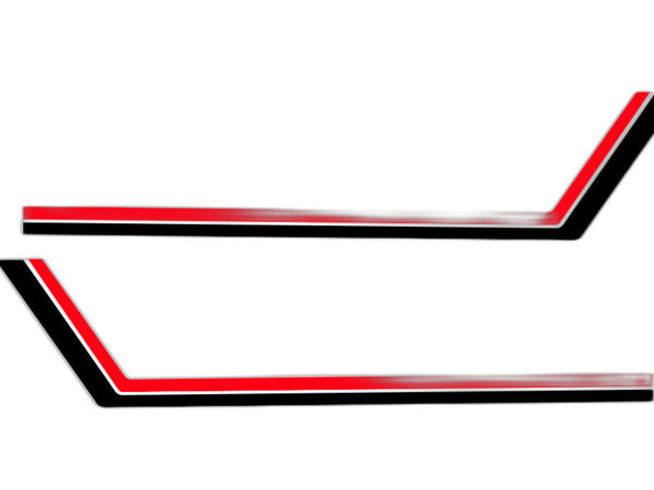 Retro style double stripes graphics decals compatible with Wrangler JK