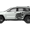 US flag side graphics decals compatible with Jeep Grand Cherokee 2011-2021