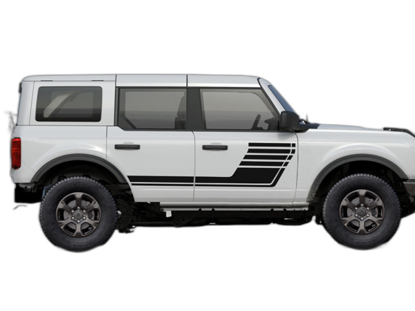 Advance Center Stripes Side Decals Graphics for Ford Bronco