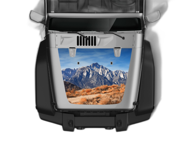 Adventure Mountain Print Hood Graphics for Wrangler JK