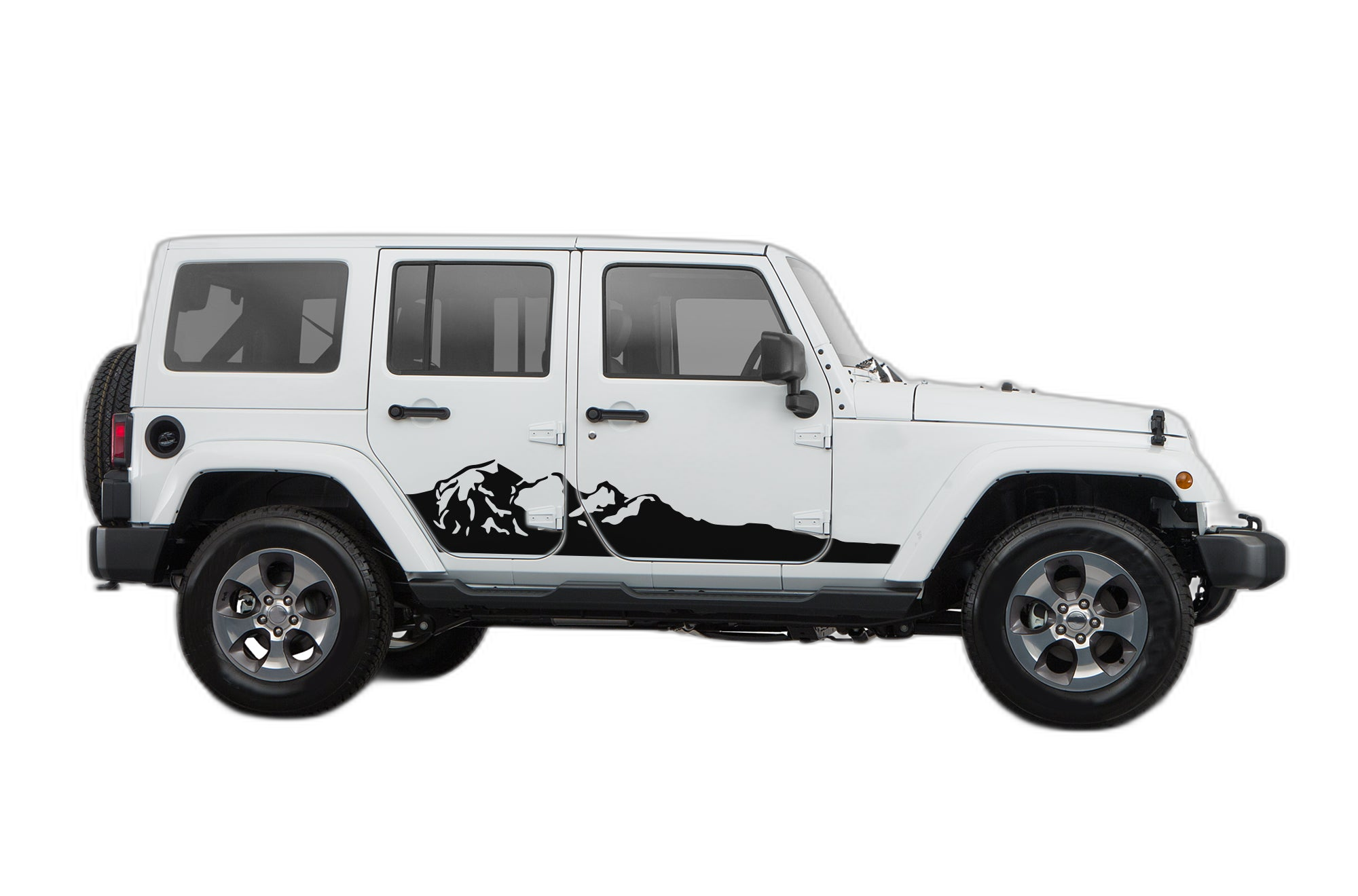 Adventure mountains decals graphics compatible with Jeep Wrangler JK