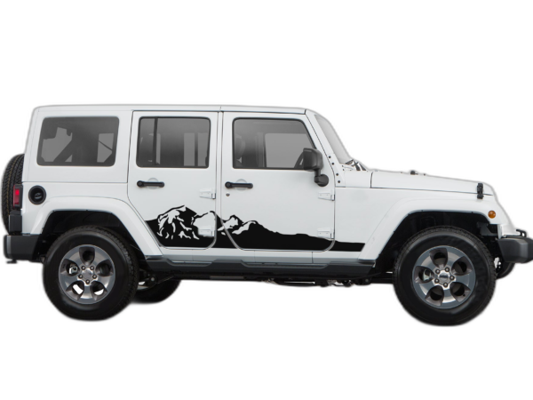 Adventure Mountains Decals Graphics for Jeep Wrangler JK