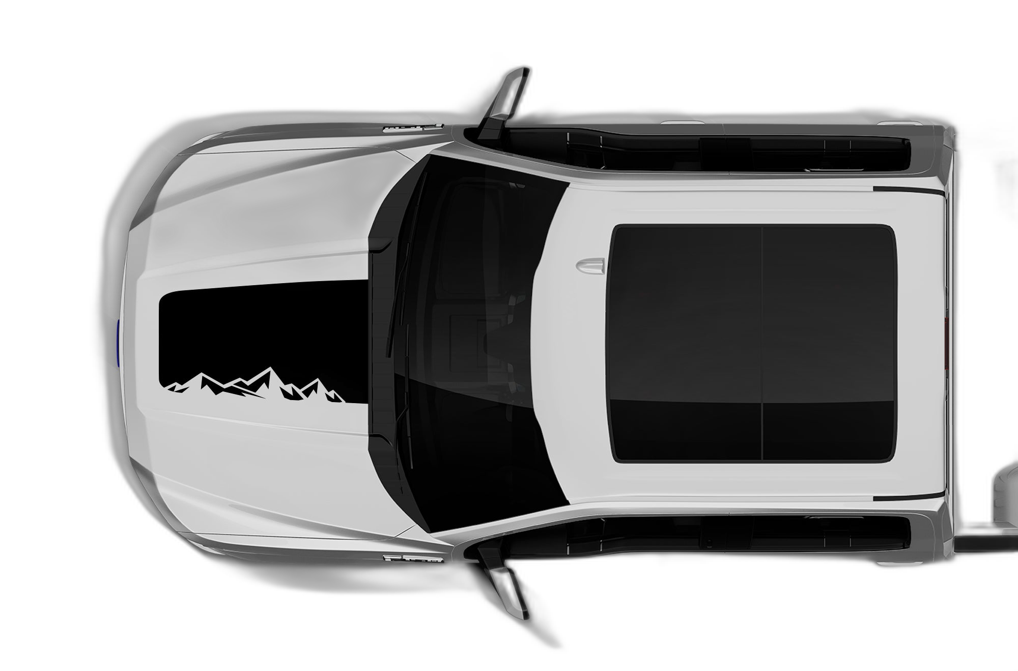 Adventure mountains hood decals graphics compatible with Ford F150 2015-2020