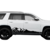 Adventure mountains side graphics decals compatible with Chevrolet Tahoe 2015-2020