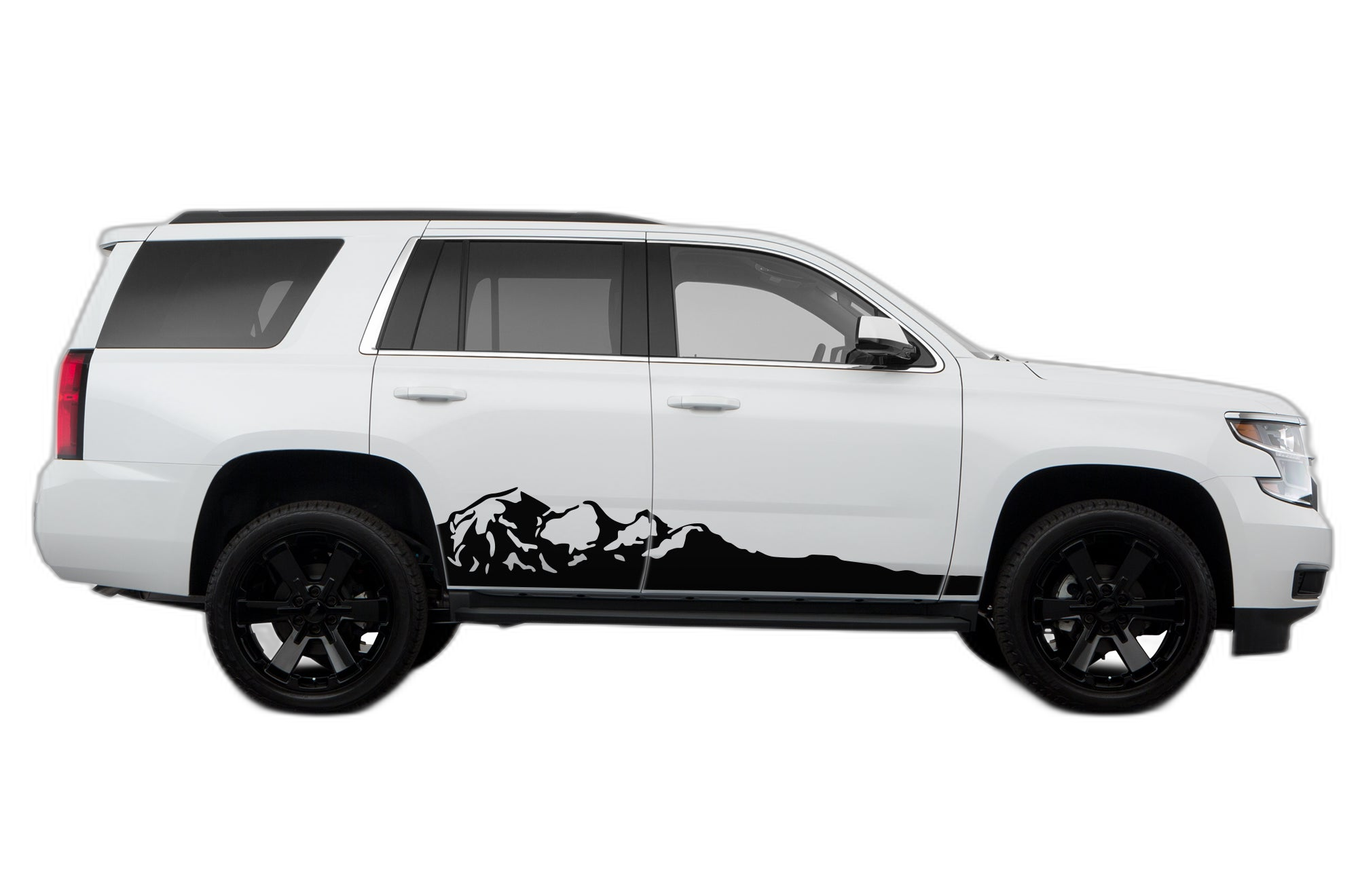 Adventure mountains side graphics decals compatible with Chevrolet Tahoe 2015-2020