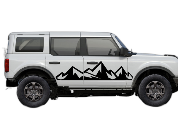 Adventure Mountains Side Graphics for Ford Bronco