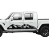 Adventure mountains side graphics decals compatible with Jeep Gladiator JT