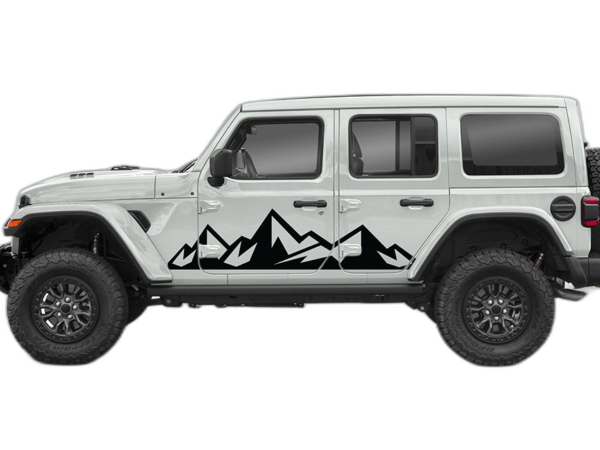 Adventure Mountains Side Graphics for Wrangler JL