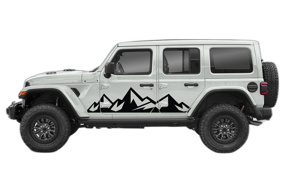 Adventure Mountains Side Graphics for Wrangler JL