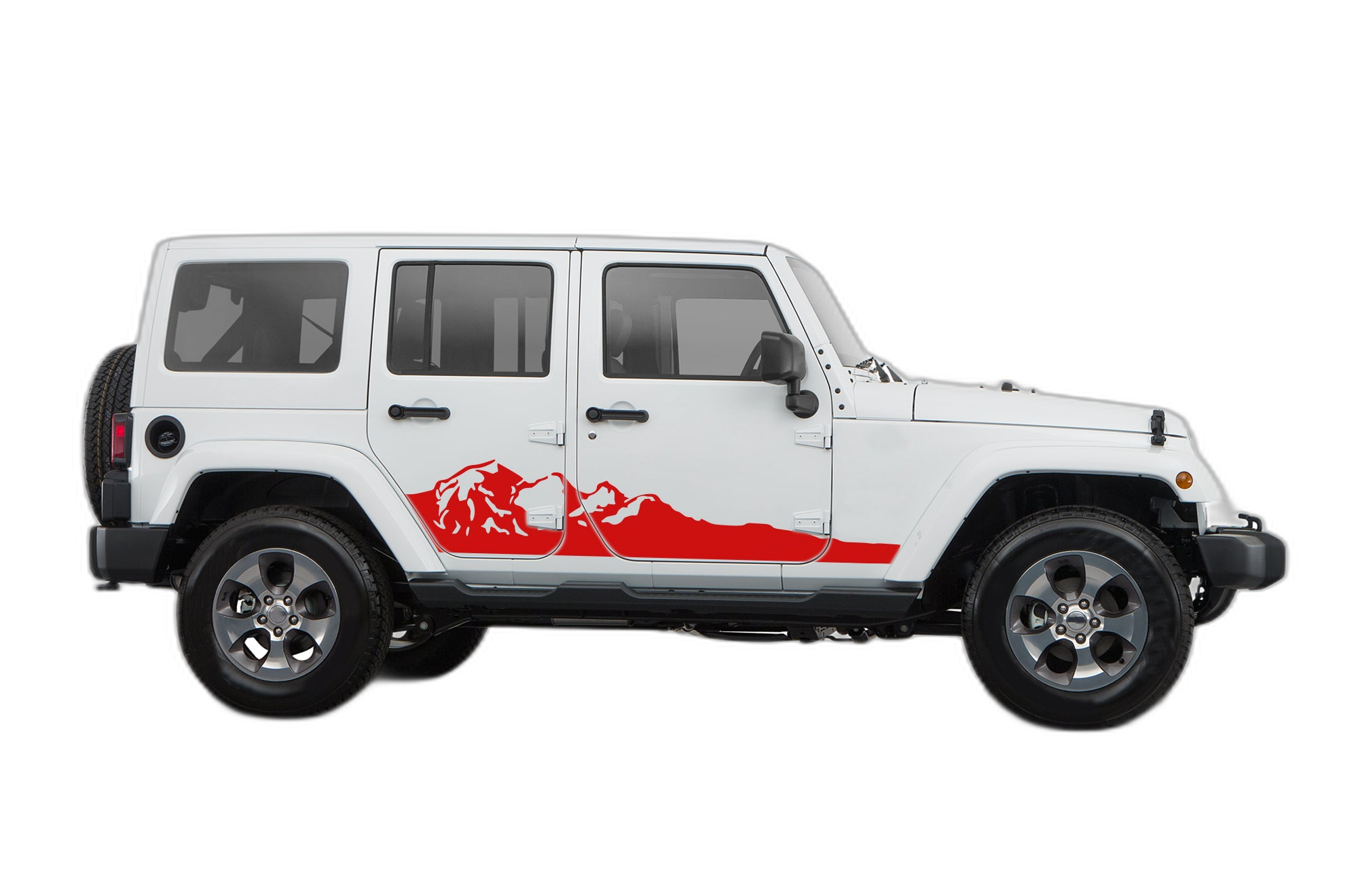 Adventure mountains decals graphics compatible with Jeep Wrangler JK - Image 2