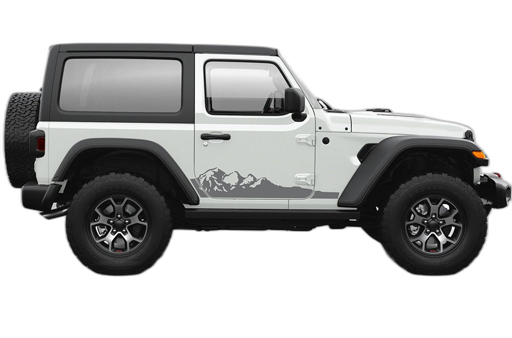 Adventure Mountains Graphics for Jeep Wrangler JL 2 Doors - Image 2
