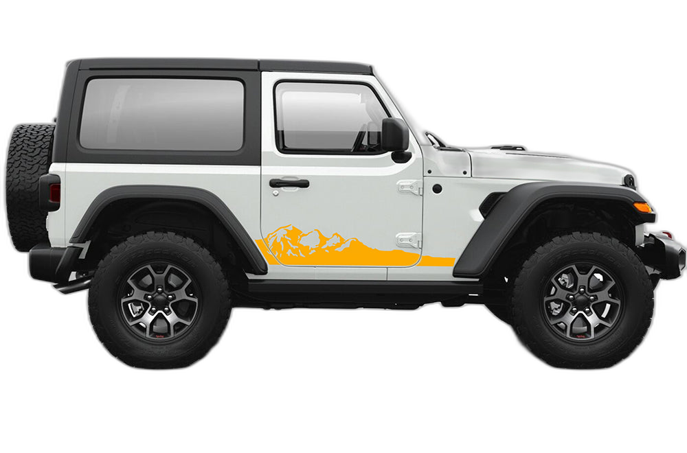Adventure Mountains Graphics for Jeep Wrangler JL 2 Doors - Image 3