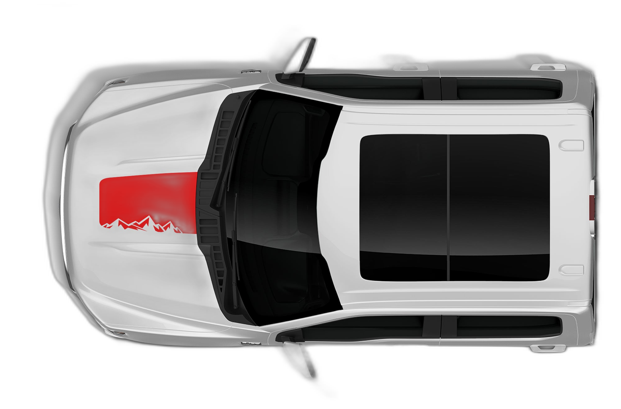 Adventure Mountains Hood Decals Graphics for Ford F150 - Image 2