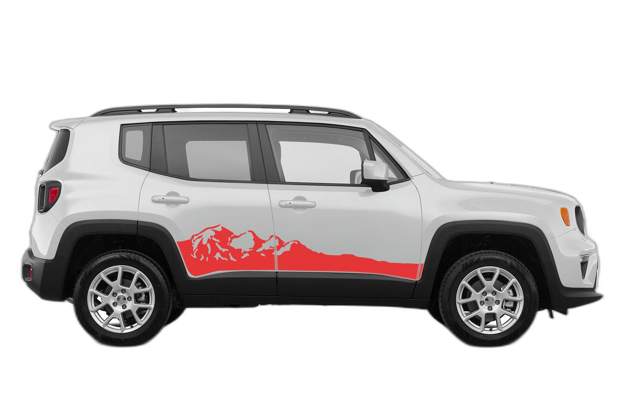 Adventure mountains side graphics decals compatible with Jeep Renegade - Image 2