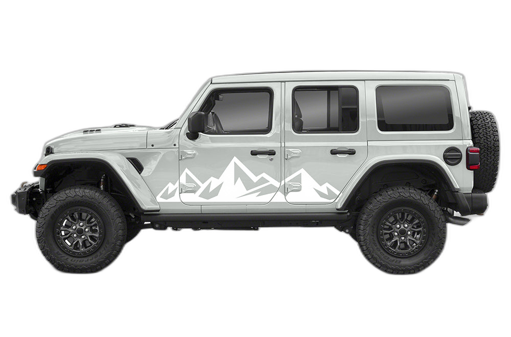 Adventure mountains side graphics decals compatible with Wrangler JL - Image 4