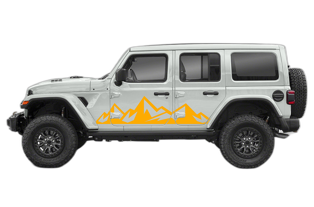 Adventure mountains side graphics decals compatible with Wrangler JL - Image 5