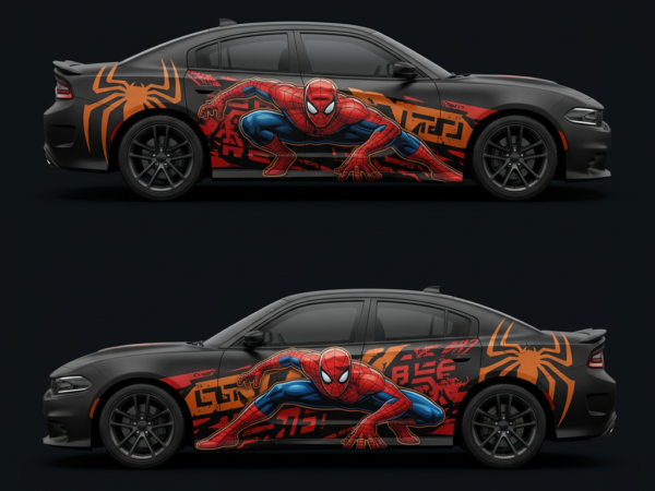 🕷️ Amazing Spider-Man Car Wrap - Ready for Action