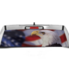 American Flag Eagle Perforated Rear Window Decal Graphics for Dodge Ram