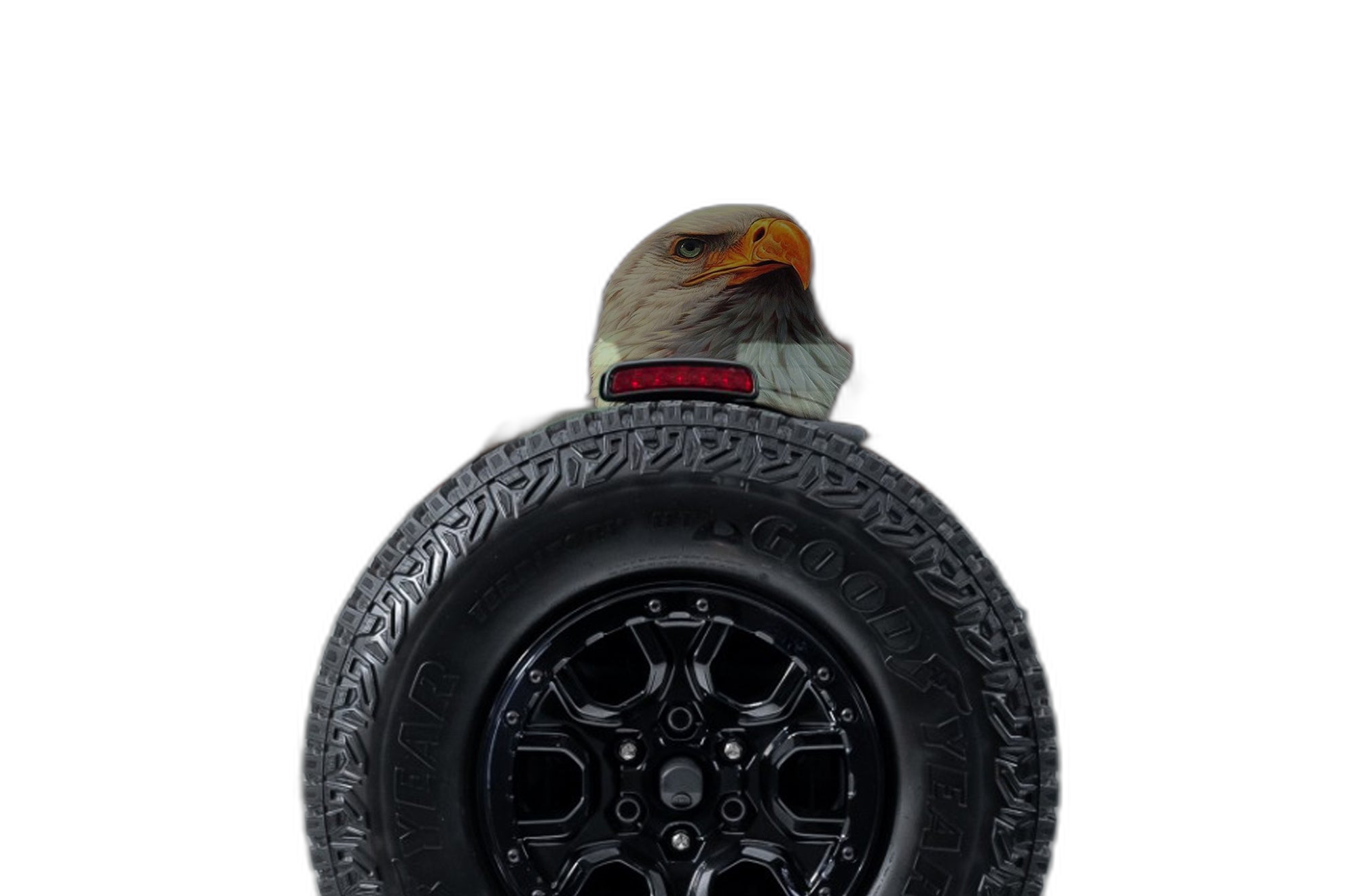 American Flag Eagle Perforated Rear Window Decal Graphics for Ford Bronco