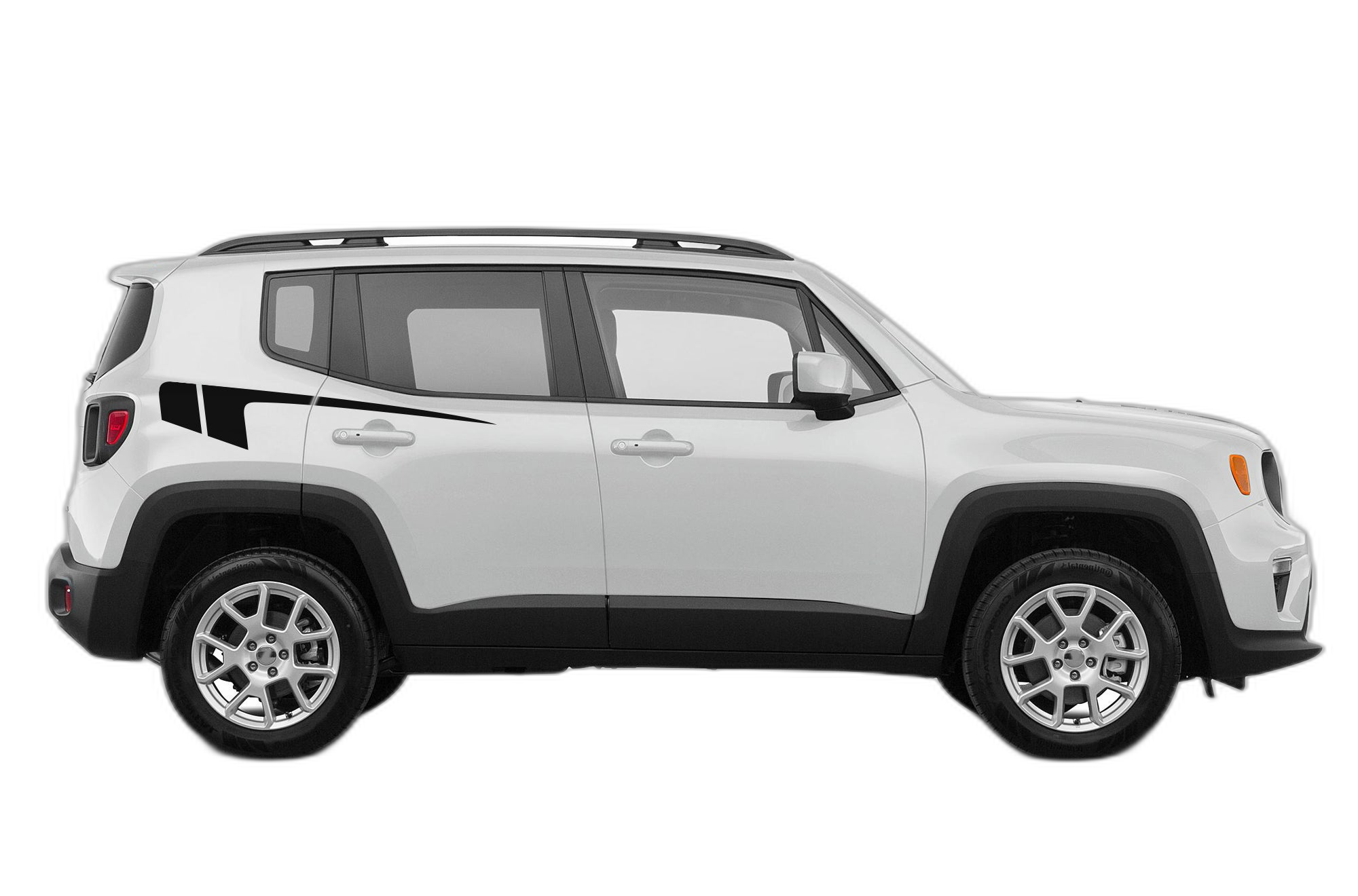 Back hockey graphics decals compatible with Jeep Renegade