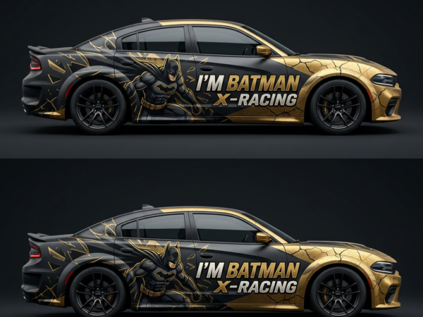 🦇🏁 Batman Car Wrap - I'M BATMAN