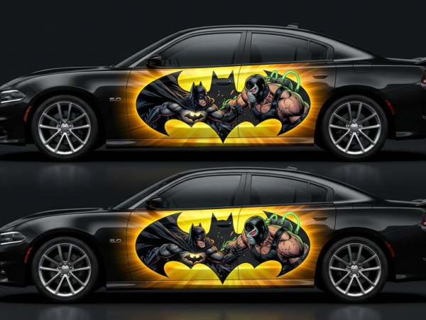 Batman Silhouette Car Wrap