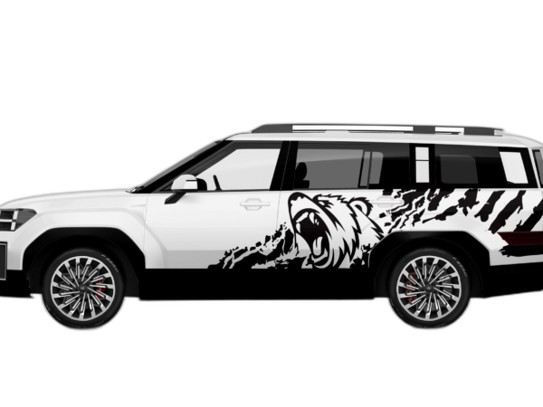 Bear splash graphics decals compatible with Hyundai Santa Fe