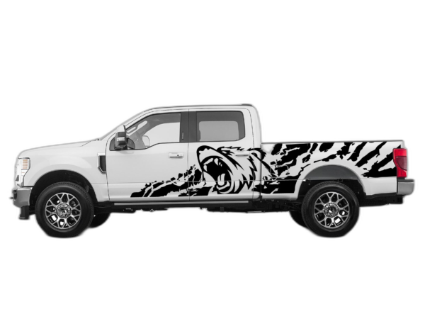 Bear splash side decals graphics compatible with Ford F250 2017-2022