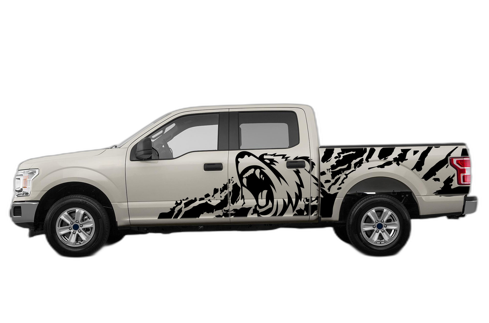 Bear splash side decals graphics compatible with Ford F150 2015-2020