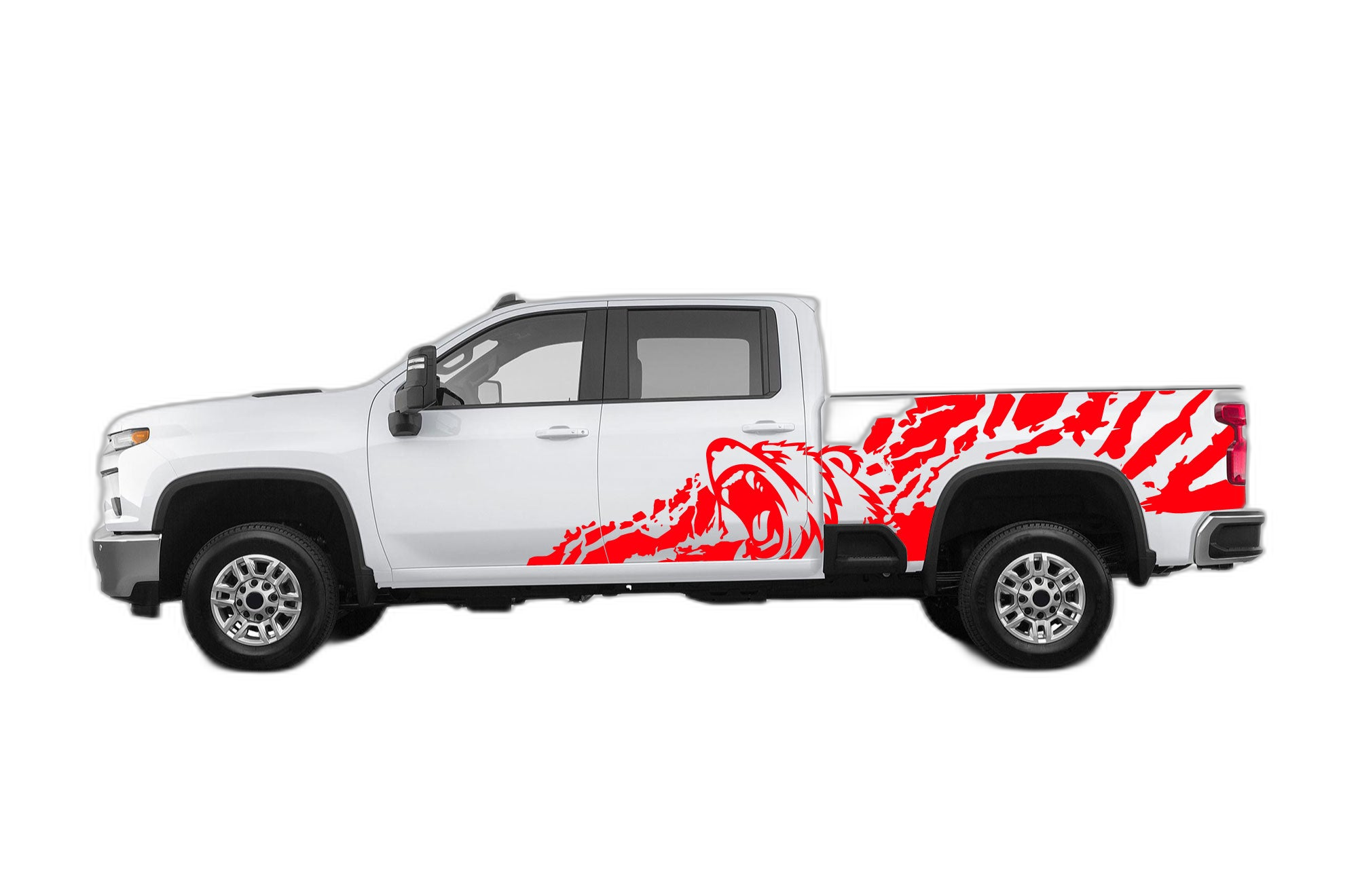 Bear splash side decals graphics compatible with Chevrolet Silverado 2500HD