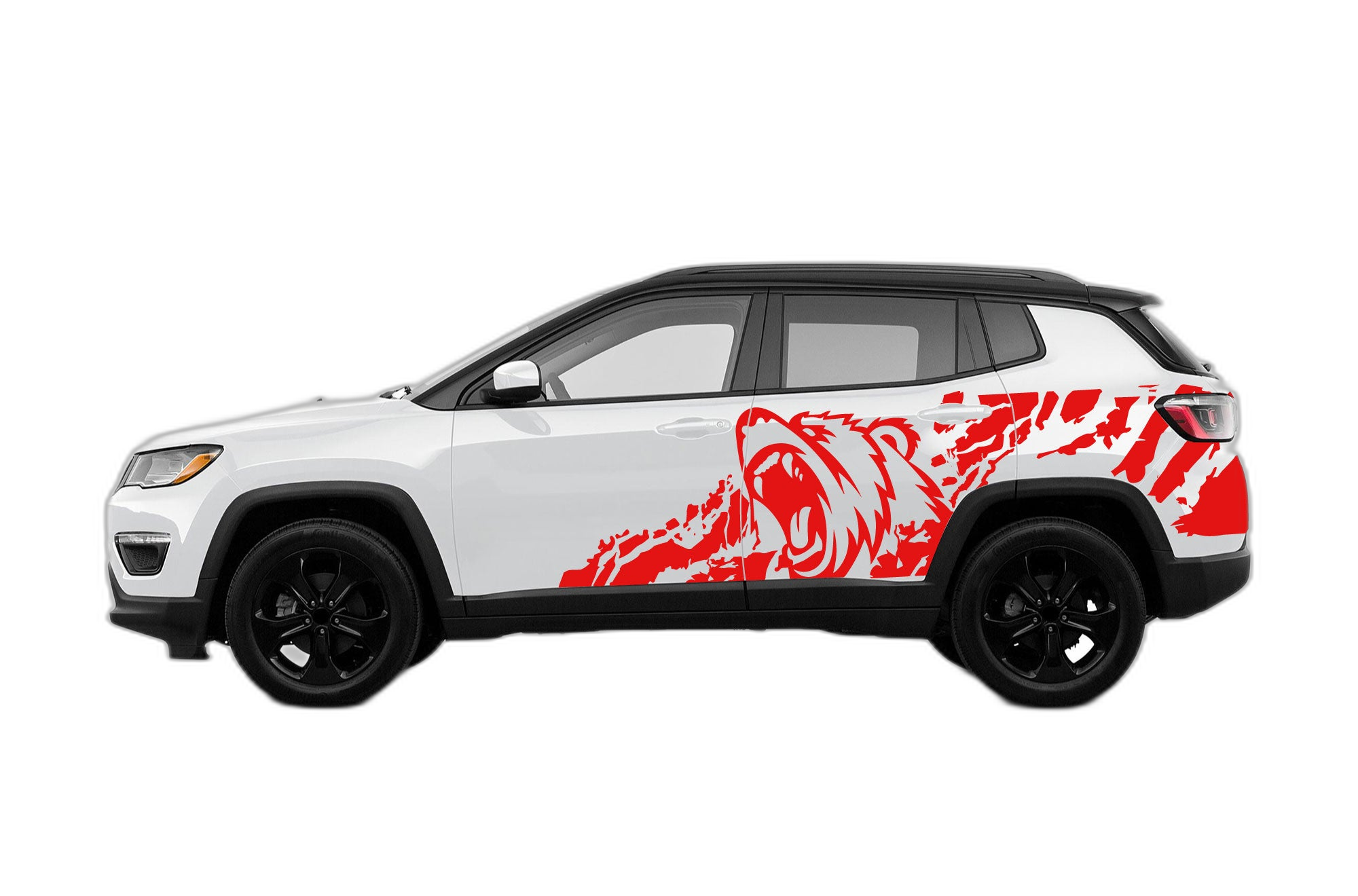 Bear splash side graphics decals compatible with Jeep Compass 2018 - 2025 - Image 2