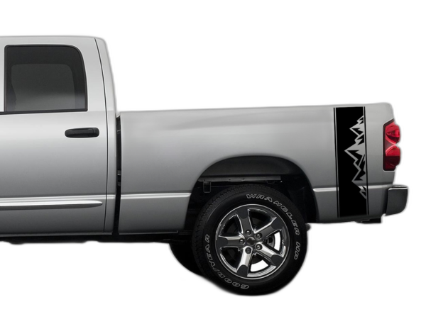 Bed Side Mountains Stripes Decals Graphics for Dodge Ram 2002-2008