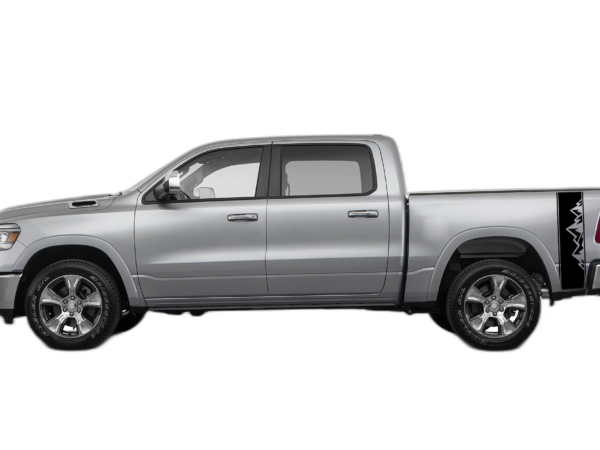 Bed side mountains stripes decals graphics compatible with Dodge Ram