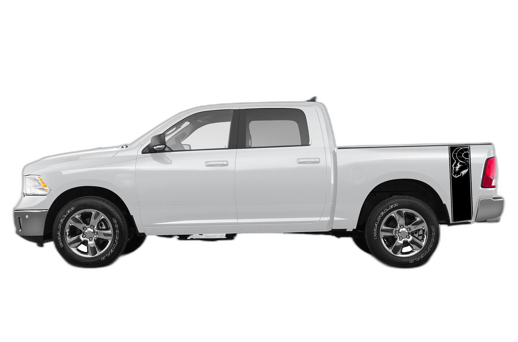 Bed side ram stripes decals graphics compatible with Dodge Ram 2009-2018
