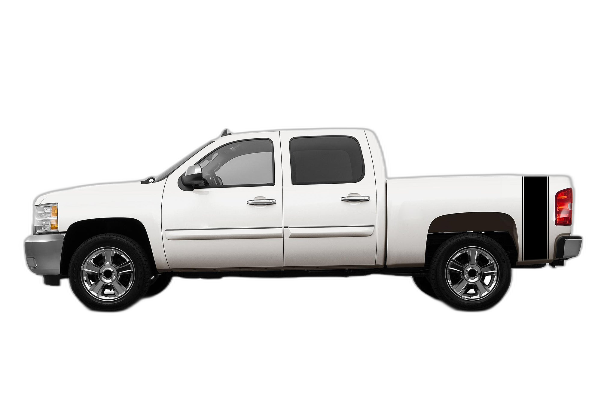 Bed Side Stripes Decals Graphics for Chevrolet Silverado 2007-2013