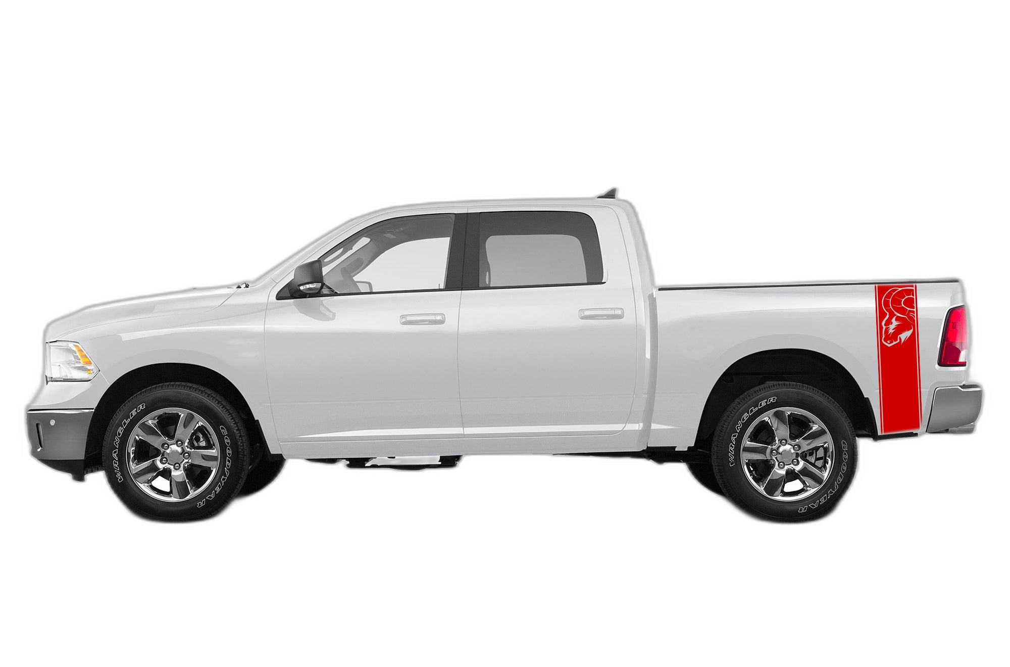 Bed side ram stripes decals graphics compatible with Dodge Ram 2009-2018 - Image 2