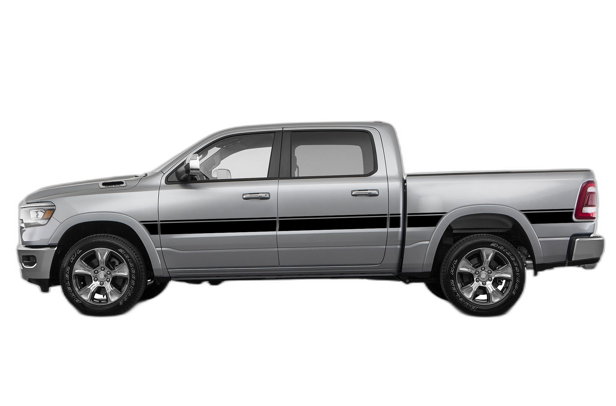 Belt Center Side Stripes Decals Graphics for Dodge Ram