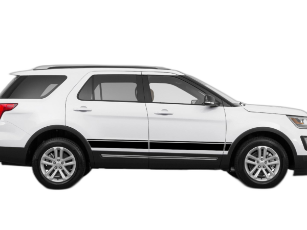 Belt line side stripes decals graphics compatible with Ford Explorer 2011-2019