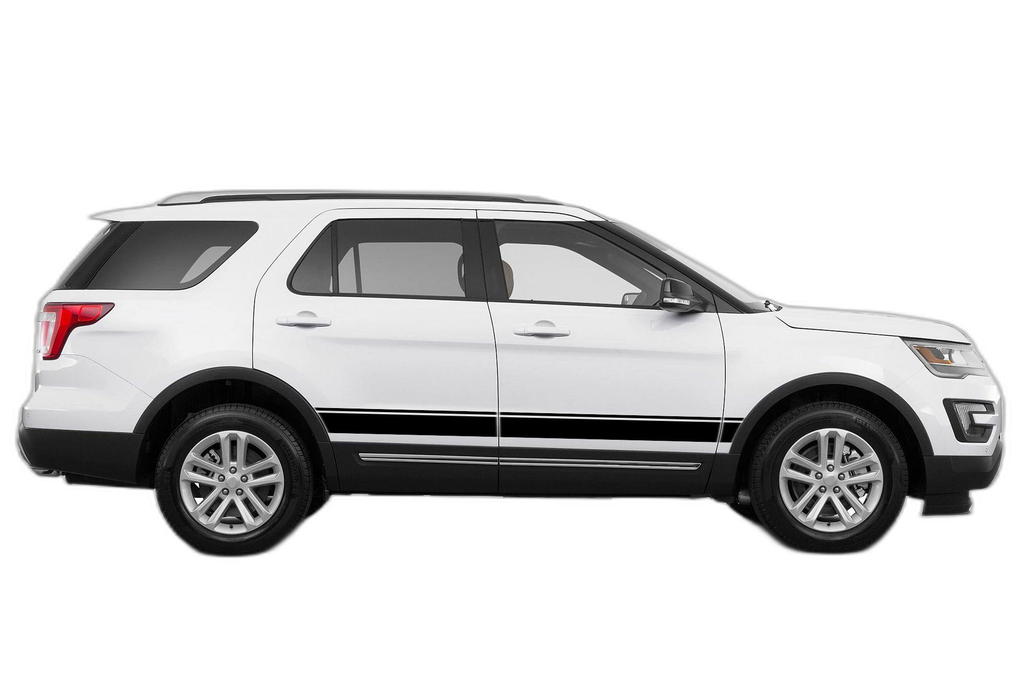 Belt line side stripes decals graphics compatible with Ford Explorer 2011-2019