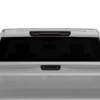 Black perforated rear window decal graphics compatible with Chevrolet Silverado