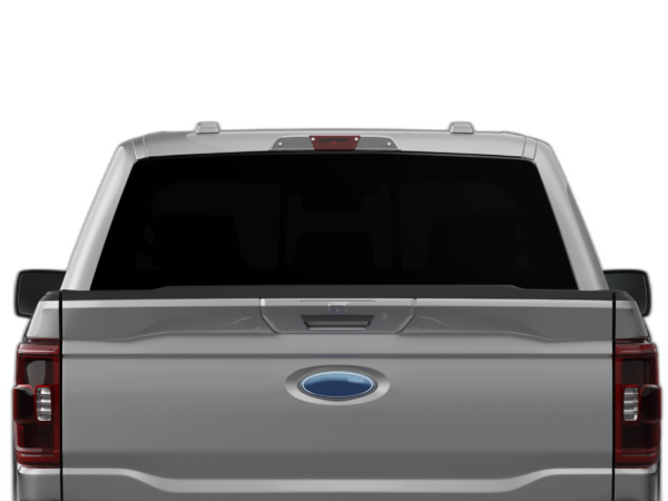 Black perforated rear window decal graphics compatible with Ford F150