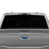 Black Perforated Rear Window Decal Graphics for Ford F150