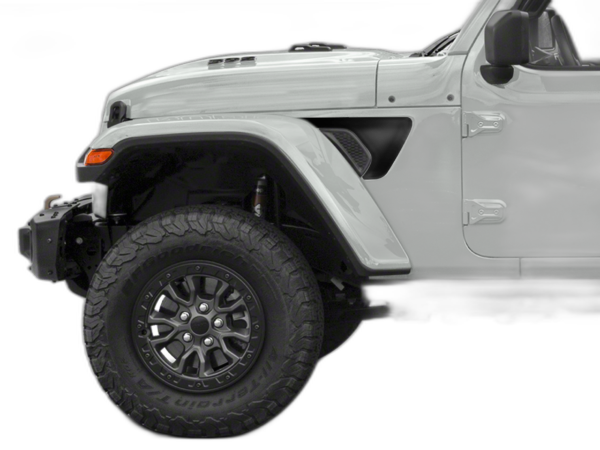 Blackout fender vent side graphics decals compatible with Jeep Wrangler JL