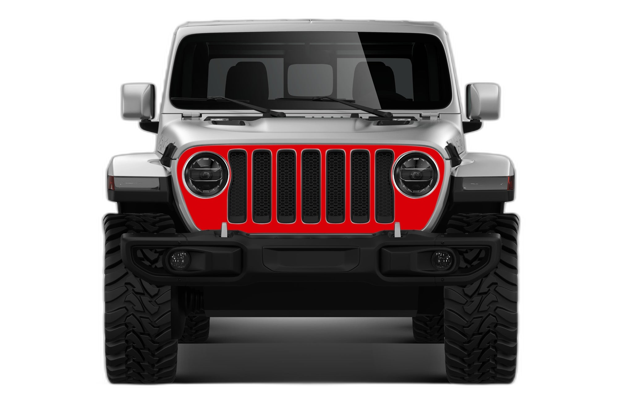 Blackout grille graphics decals compatible with Jeep Gladiator JT - Image 2