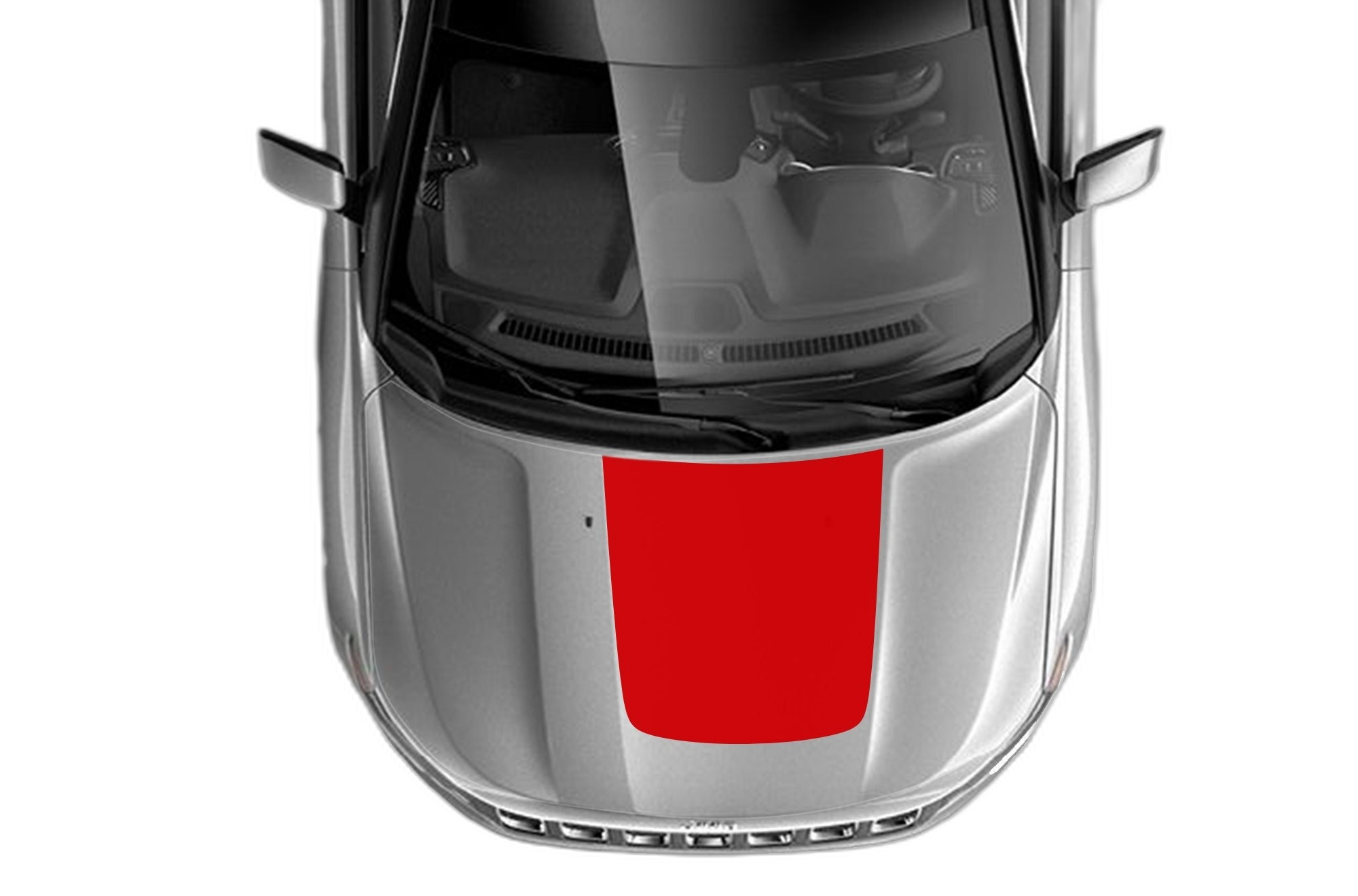 Blackout hood graphics decals compatible with Jeep Compass 2007 - 2025 - Image 2