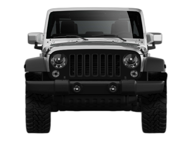 Blackout grille graphics decals compatible with Jeep Wrangler JK