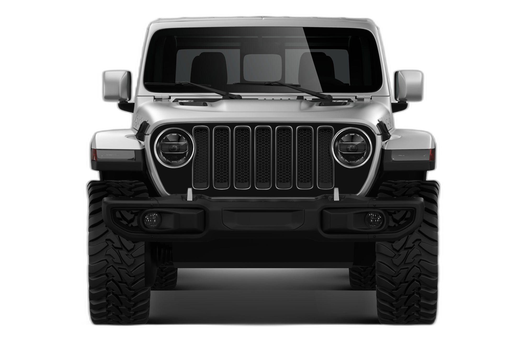 Blackout grille graphics decals compatible with Jeep Gladiator JT