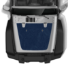 Blue topography print hood graphics decals compatible with Wrangler JK