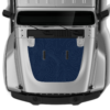 Blue topography print hood graphics decals compatible with Wrangler JL